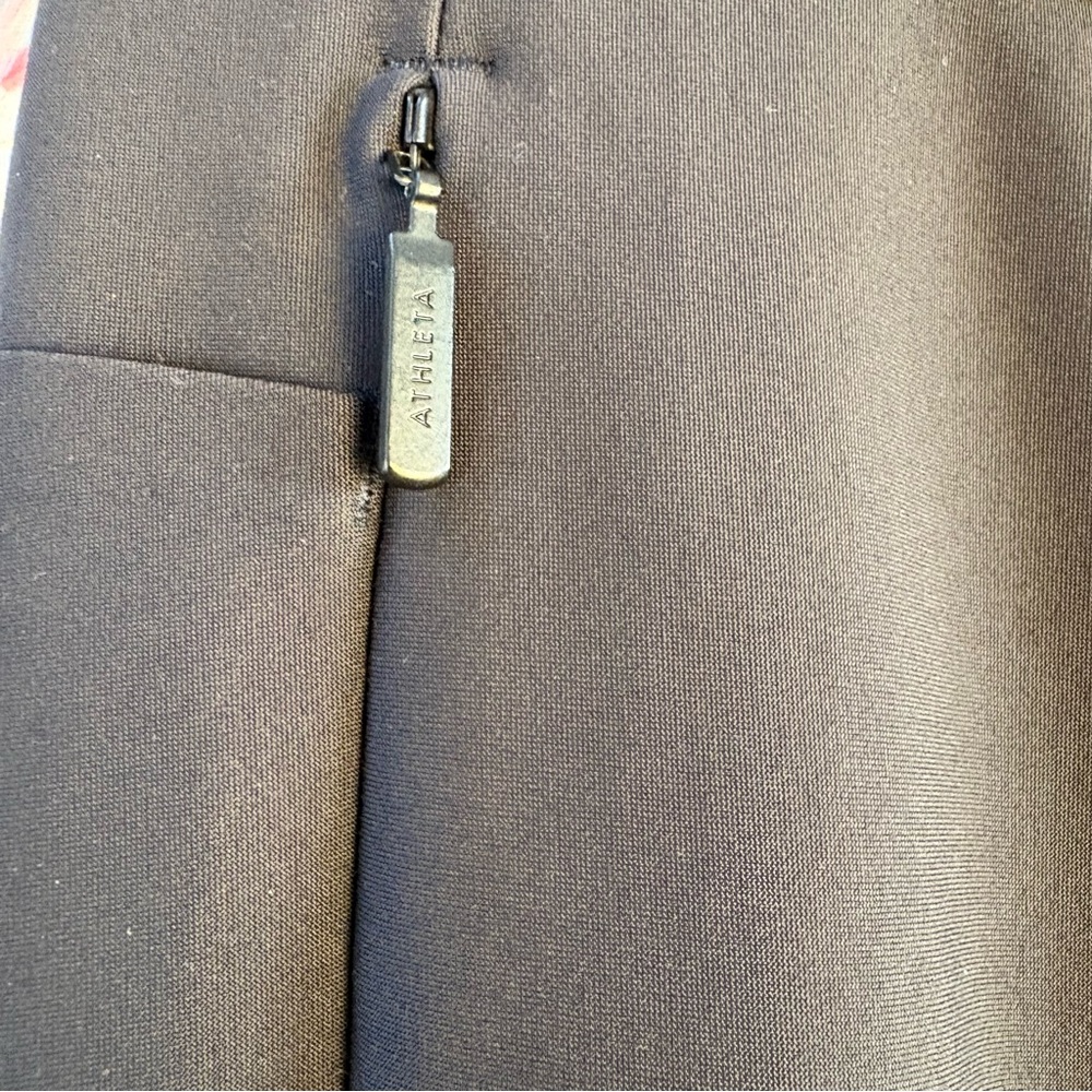 Athleta Stellar Trouser Black Slim Fit Work Pants Stretch Women 10 - Picture 8 of 11
